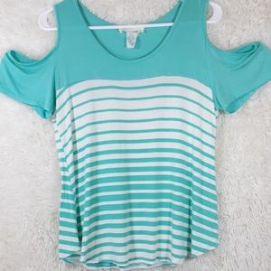 23 Love Street Cold Shoulder Top size Large